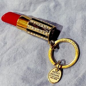 Henri Bendel lipstick keychain Bag charm